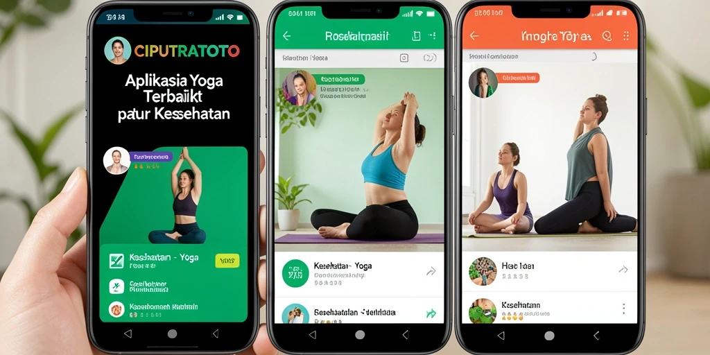 Antarmuka CIPUTRATOTO menunjukkan fungsi kelas Yoga yang menarik dan interaktif.