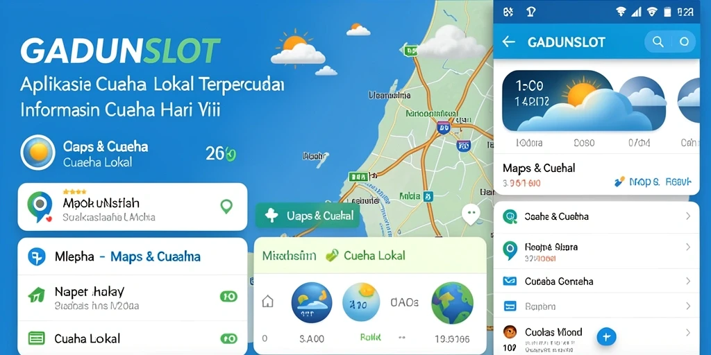 Antarmuka GADUNSLOT menampilkan data cuaca lokal dengan jelas.