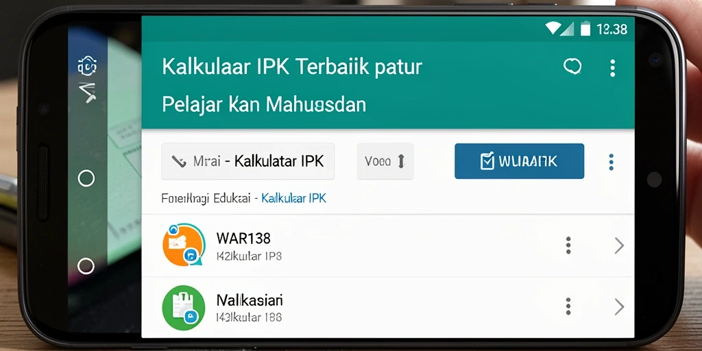 Antarmuka sederhana dan fungsional dari WAR138 untuk Kalkulator IPK.