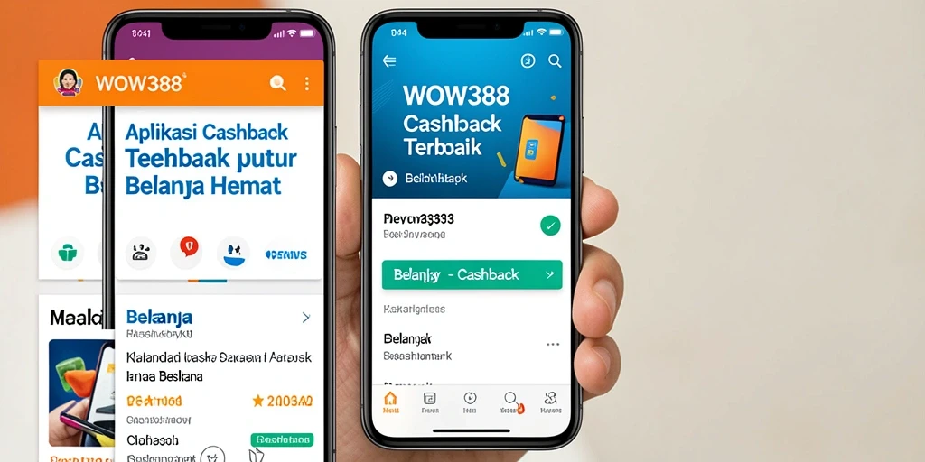 Antarmuka WOW388 yang memudahkan pengguna mendapatkan cashback.