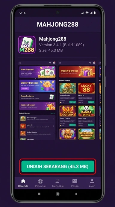 Unduh dan Instal APK Mahjong288 untuk Android